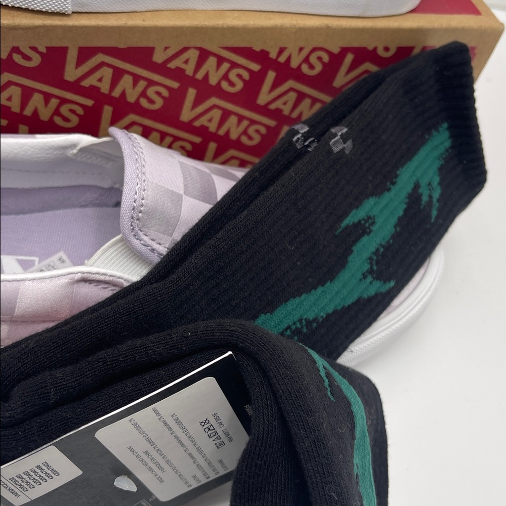 Vans Skate Thorn Crew Socks (1 pair)
with a ribbed cuff cushioning for comfort - Picture 7 of 16
